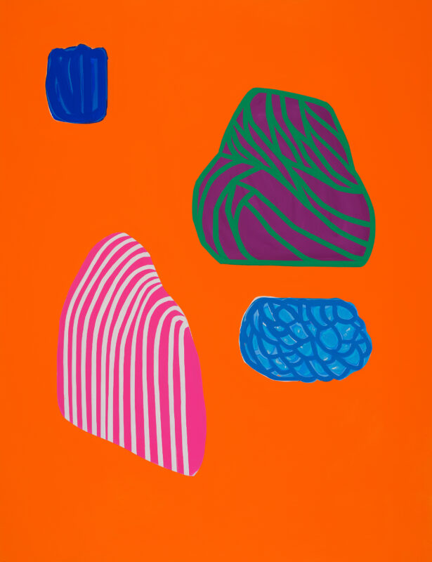 Soo Kyoung Lee, « S2380 Orange », 2023, Acrylique sur toile, 146×114cm