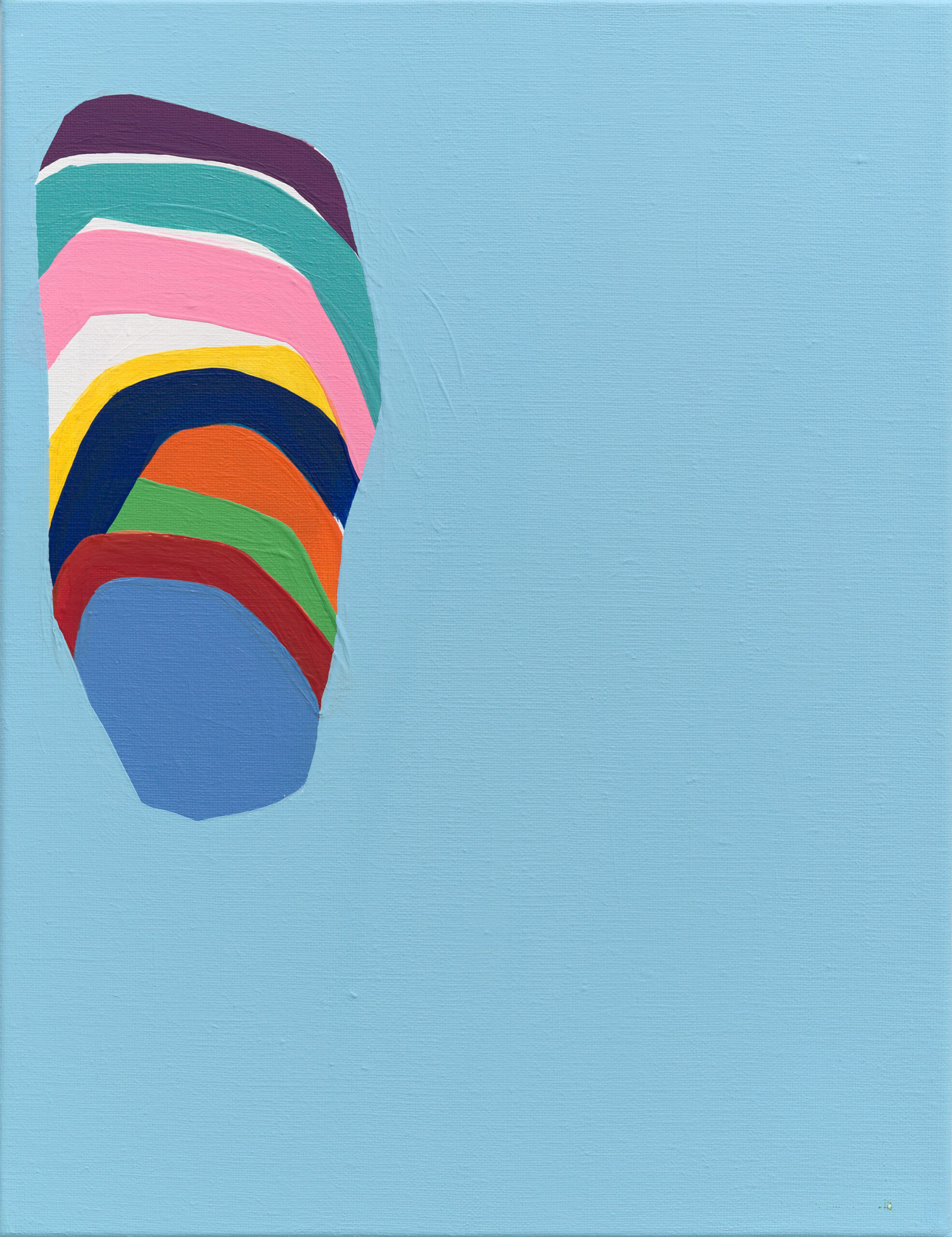 Soo Kyoung Lee, « BASBC », 2022, Acrylique sur toile, 35×27cm.