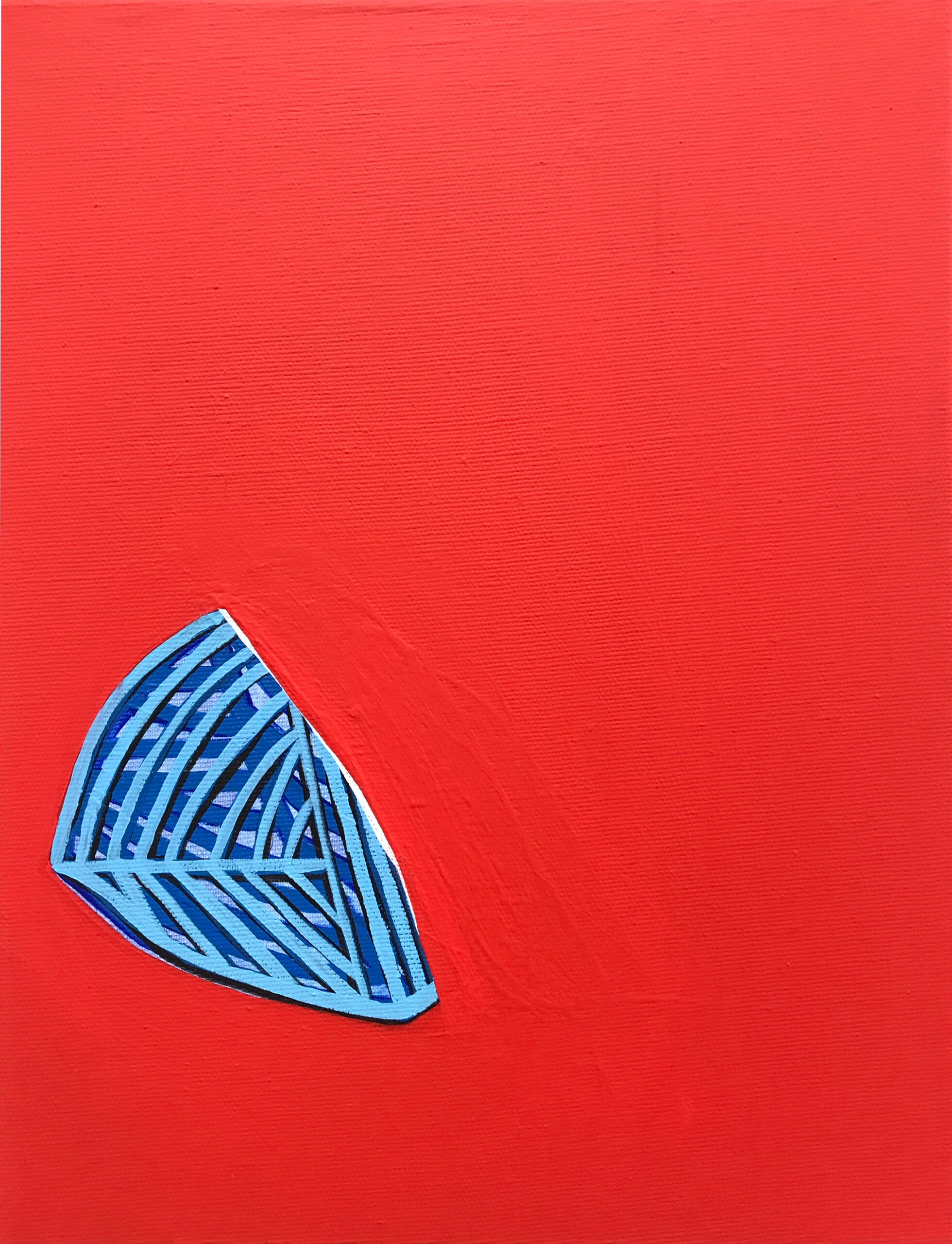 Soo Kyoung Lee, « ARC 1 », 2020, Acrylique sur toile, 35×27cm.