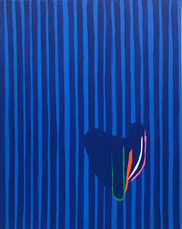 Soo Kyoung Lee, « ARC 5 », 2020, Acrylique sur toile, 35×27cm