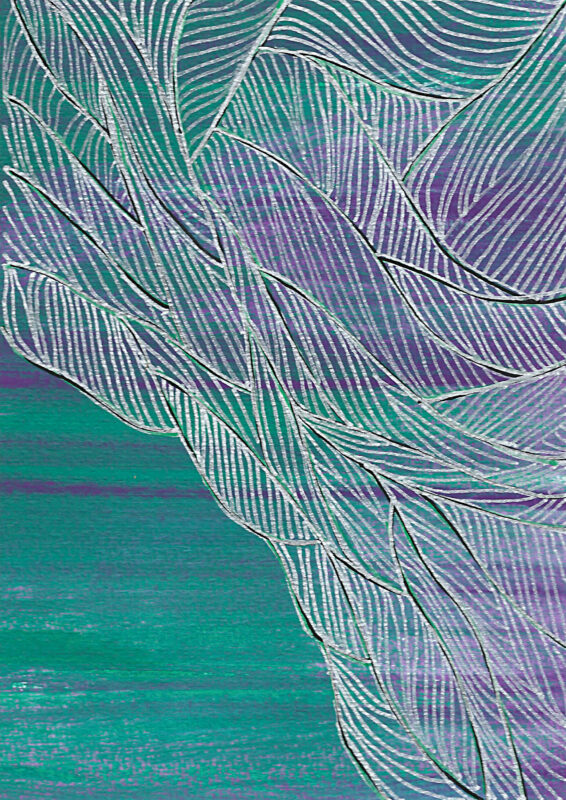 Soo Kyoung Lee, « Ana 10 », 2018, Techniques mixtes sur papier, 21×15cm