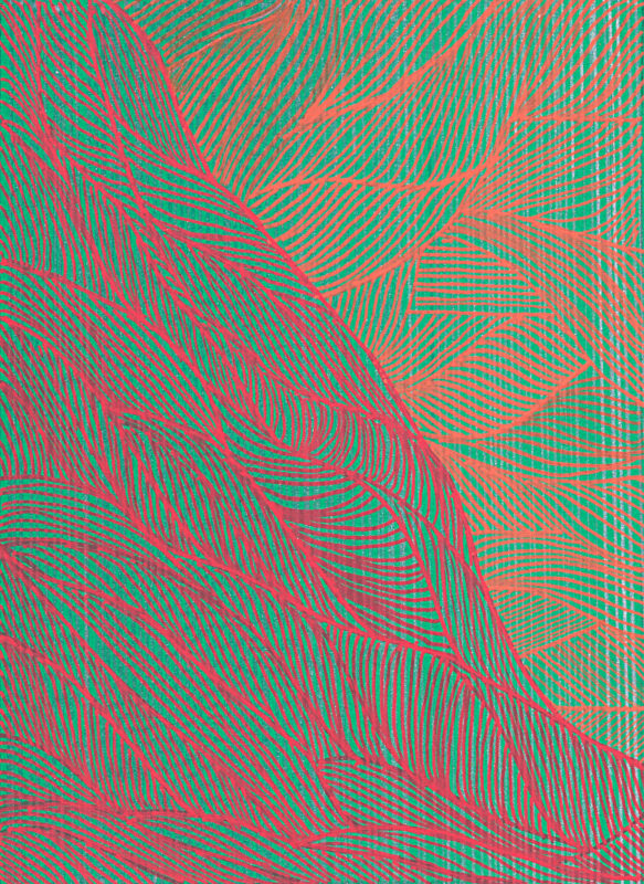 Soo Kyoung Lee, « Ana 2 », 2018, Techniques mixtes sur papier, 21×15cm