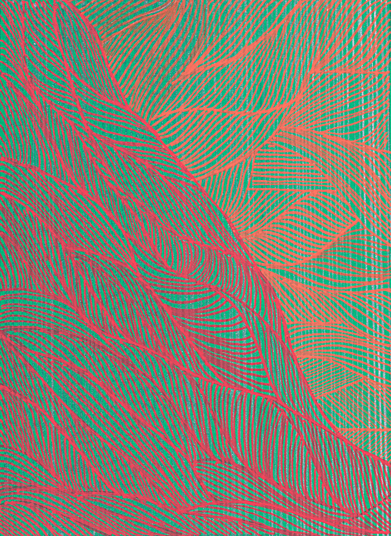 Soo Kyoung Lee, « Ana 2 », 2018, Techniques mixtes sur papier, 21×15cm.