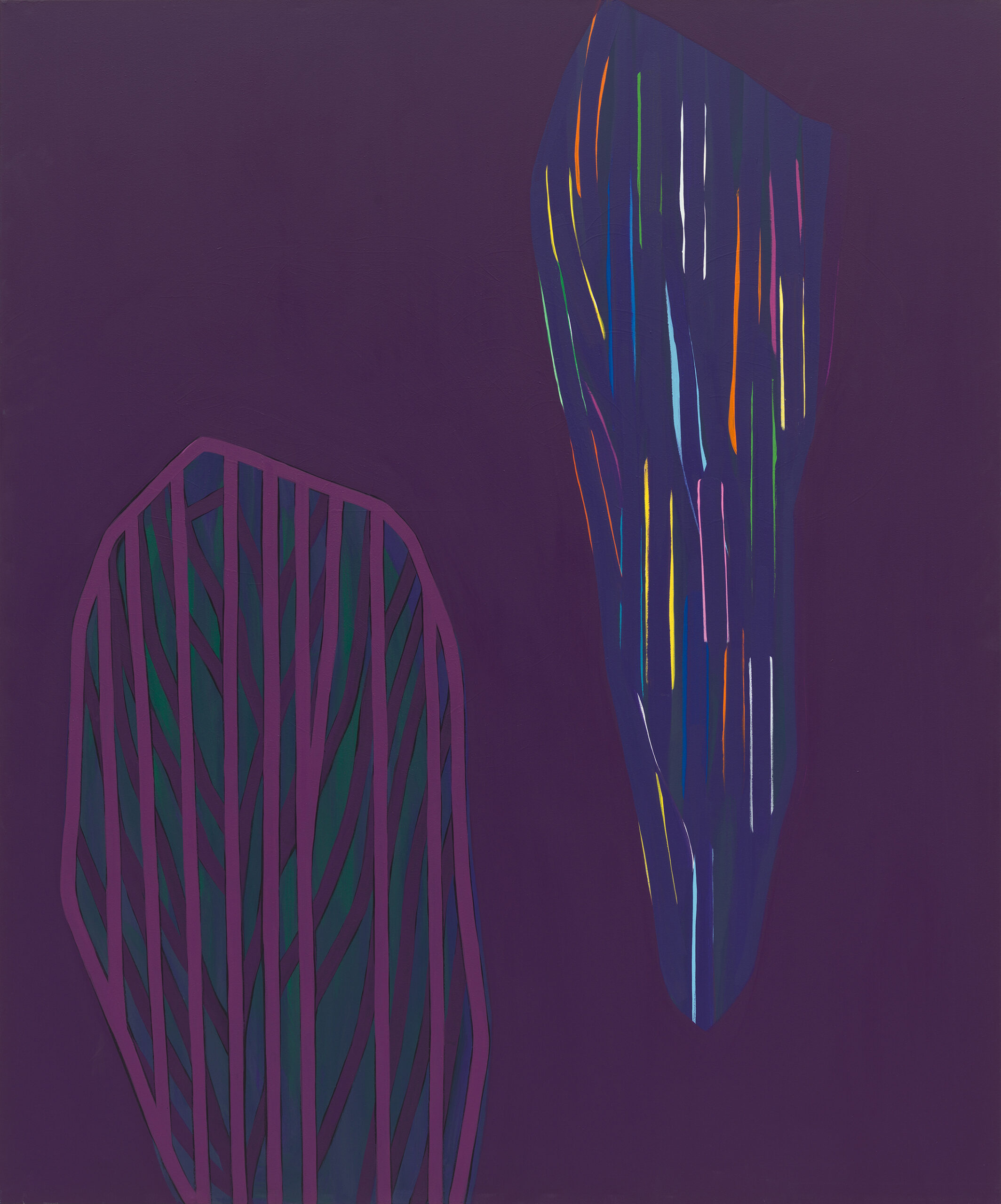 Soo Kyoung Lee, « BAVI », 2019, Acrylique sur toile, 195×162cm.