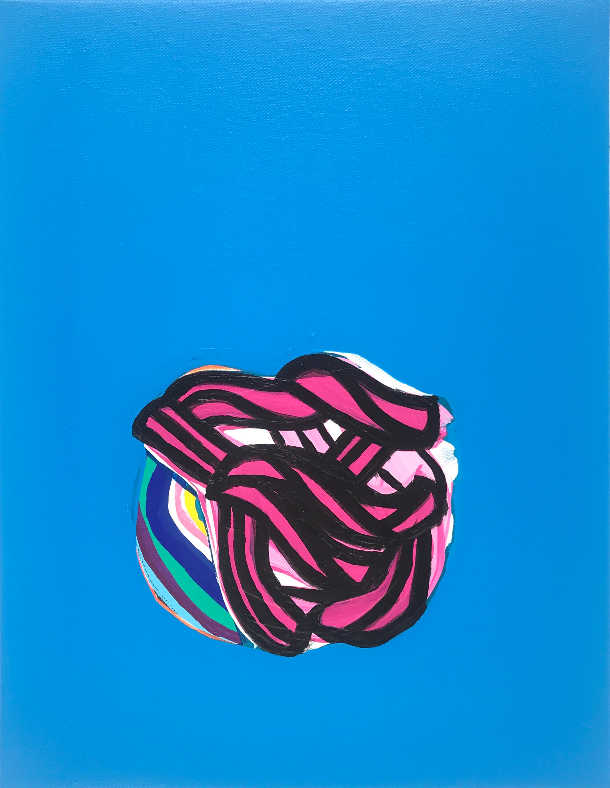 Soo Kyoung Lee, « BPB, 2021 », 2021, Acrylique sur toile, 35×27cm.