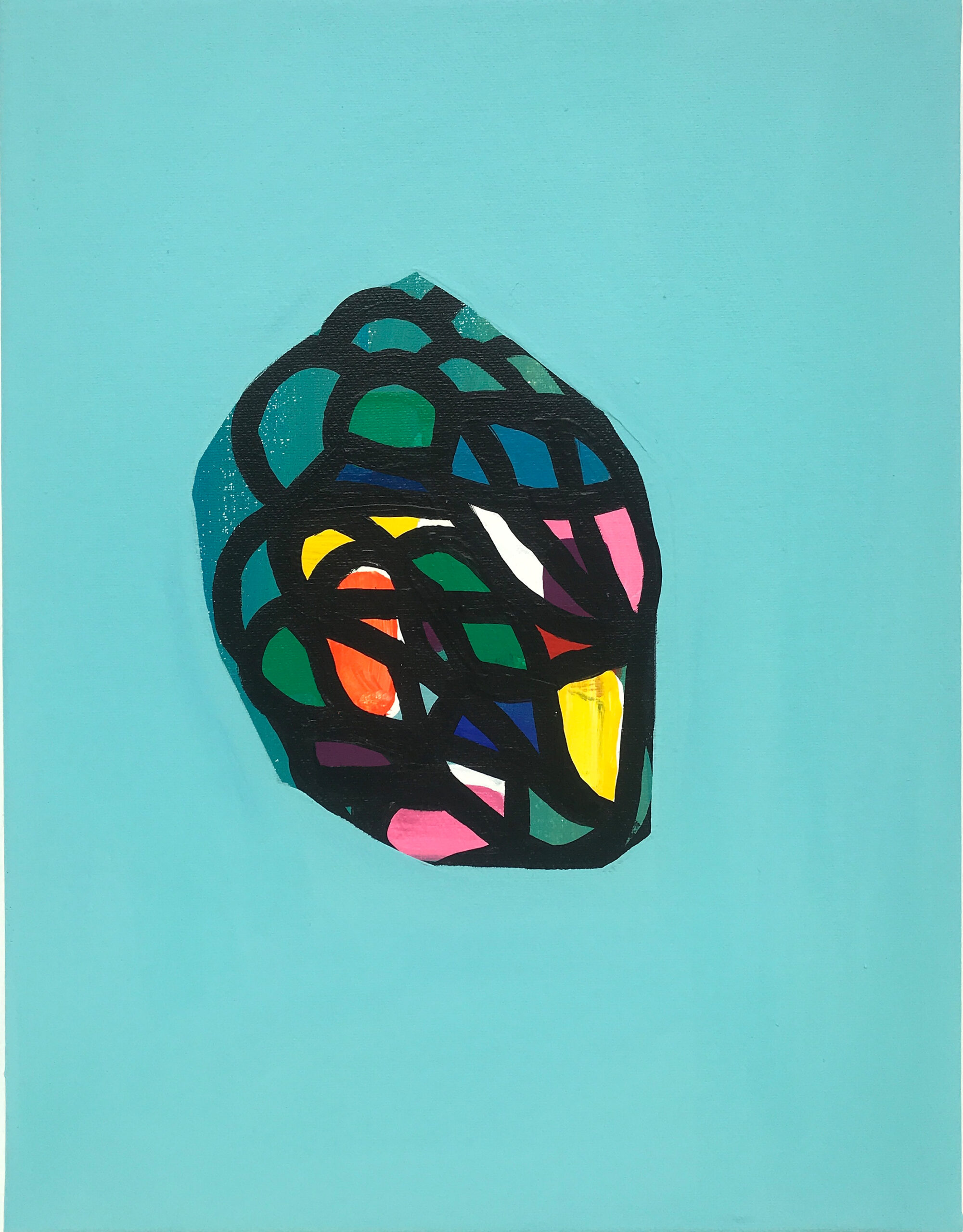 Soo Kyoung Lee, « BPVC », 2021, Acrylique sur toile, 35×27cm.
