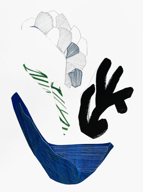 Soo Kyoung Lee, « BAD 15 », 2023, Techniques mixtes sur papier, 24×32cm