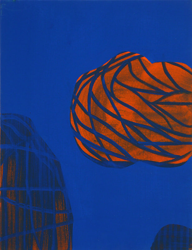 Soo Kyoung Lee, « Bleu », 2014, Acrylique sur toile, 35×27cm