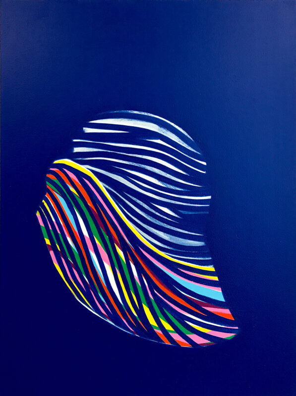 Soo Kyoung Lee, « Cobalt », 2017, Acrylique sur toile, 73×60cm