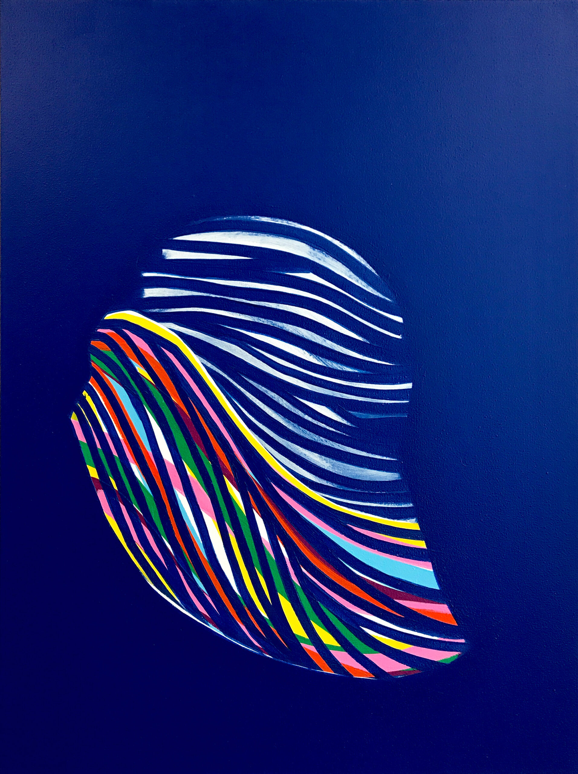 Soo Kyoung Lee, « Cobalt », 2017, Acrylique sur toile, 73×60cm.