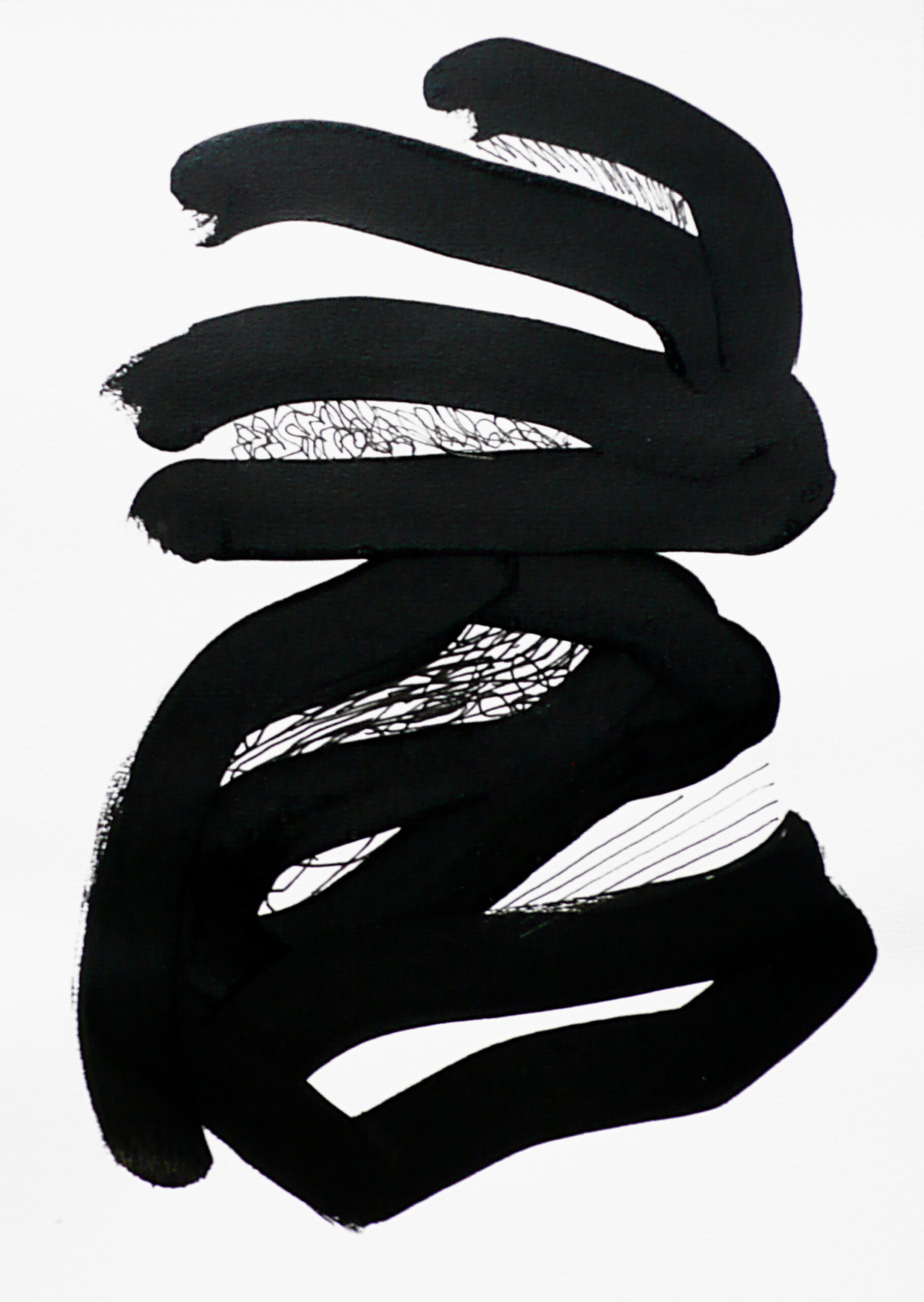 Soo Kyoung Lee, « DB10 », 2011, Techniques mixtes sur papier, 29×21cm.