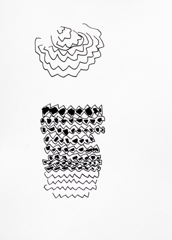 Soo Kyoung Lee, « DB8 », 2011, Techniques mixtes sur papier, 29×21cm