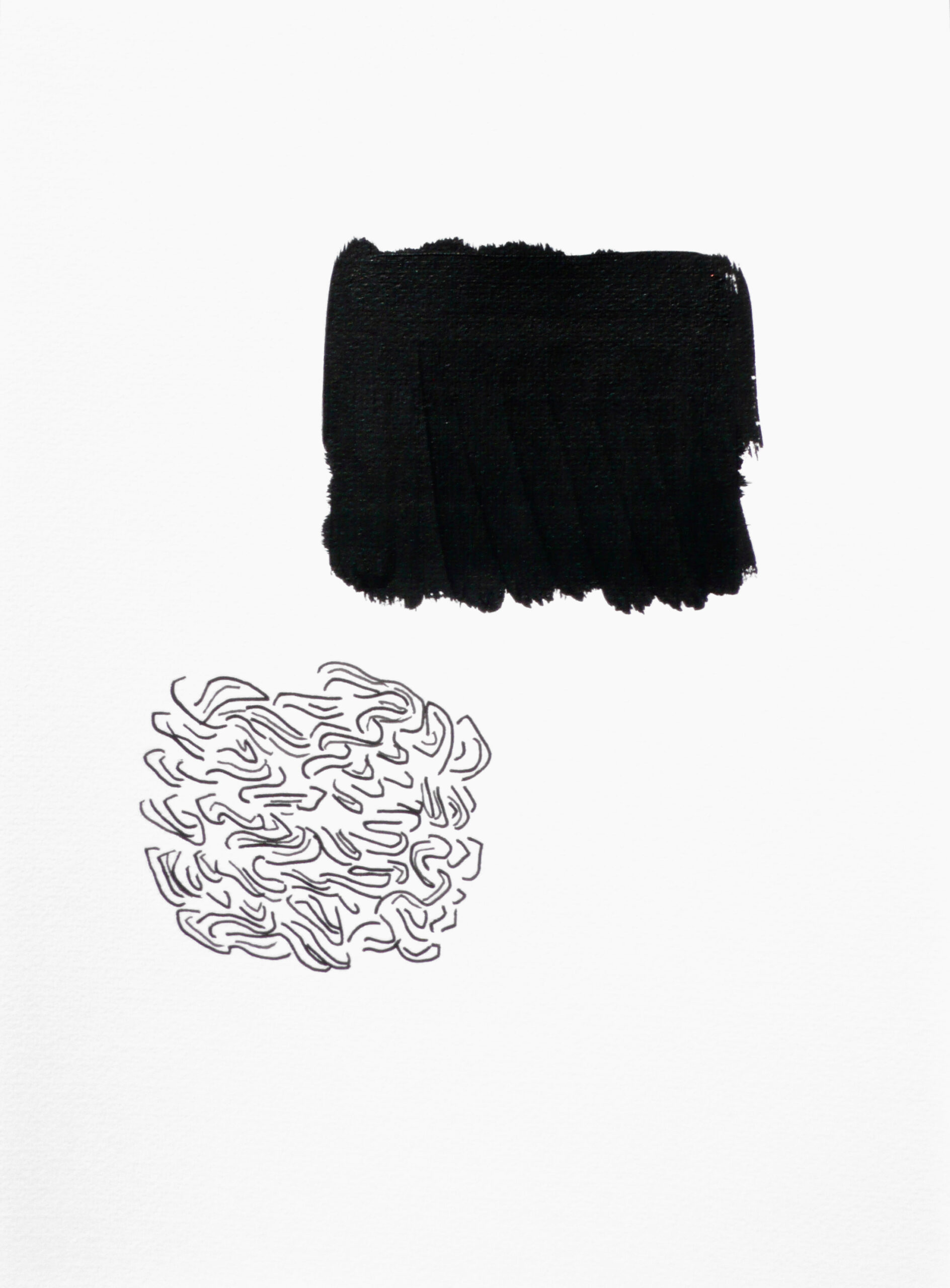 Soo Kyoung Lee, « DB9 », 2011, Techniques mixtes sur papier, 29×21cm.