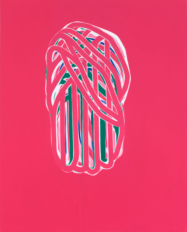 Soo Kyoung Lee, « Fuchsia », 2013, Acrylique sur toile, 162×130cm