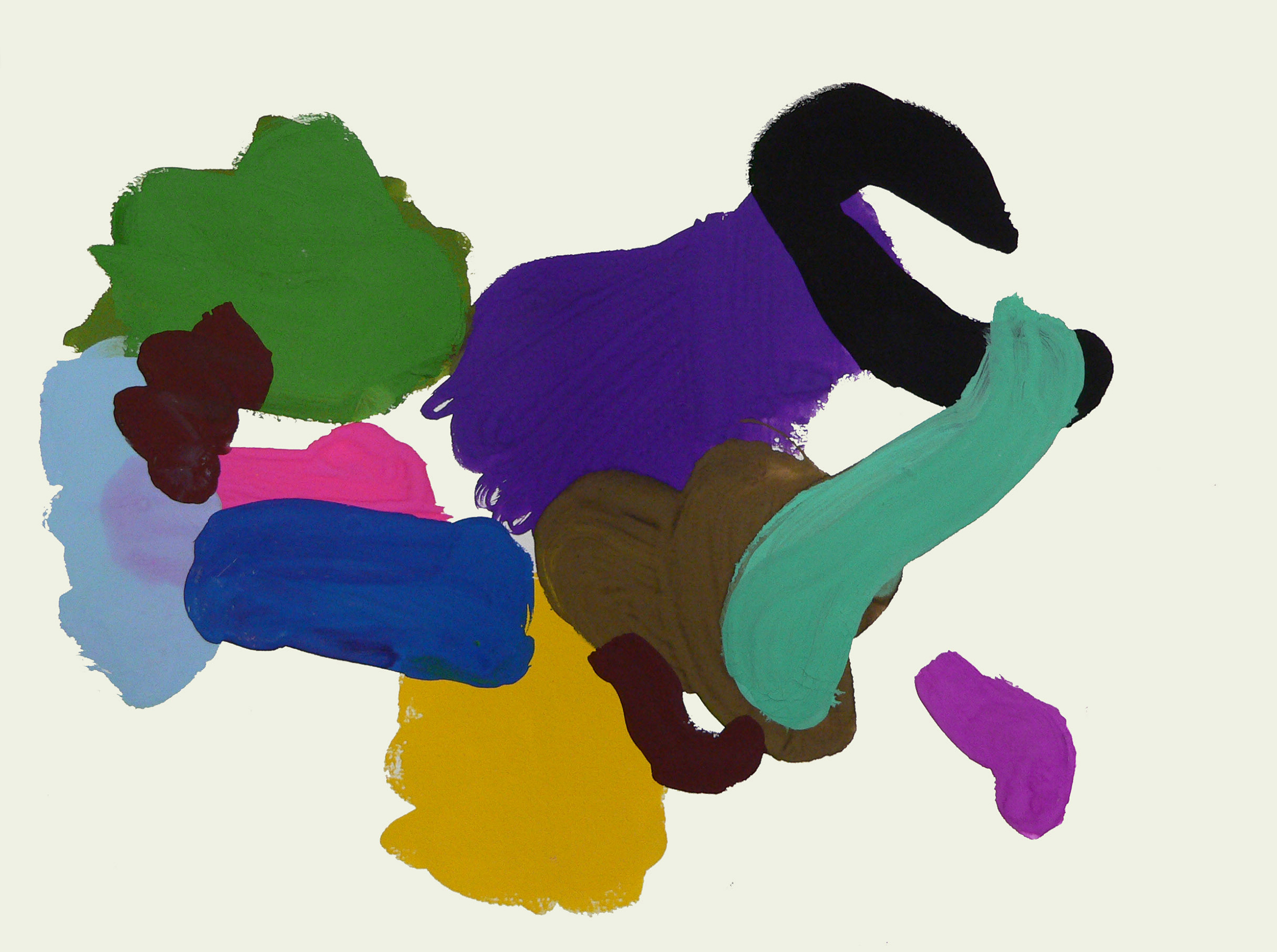 Soo Kyoung Lee, « G9 », 2009, Techniques mixtes sur papier, 32×24cm.