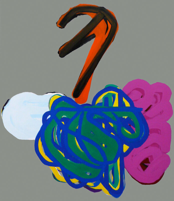 Soo Kyoung Lee, « Gris vert », 2008, Acrylique sur toile, 180×155cm