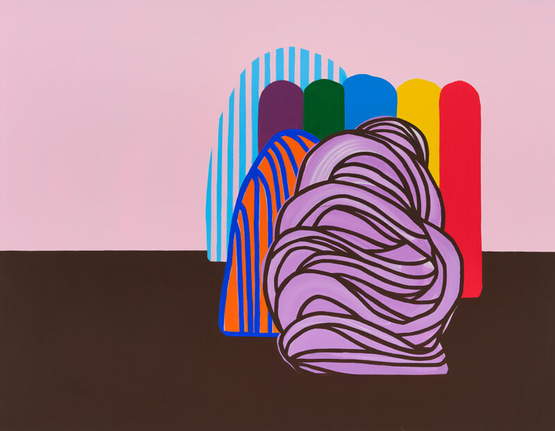 Soo Kyoung Lee, « H BI Rose M », 2022, Acrylique sur toile, 89×116cm