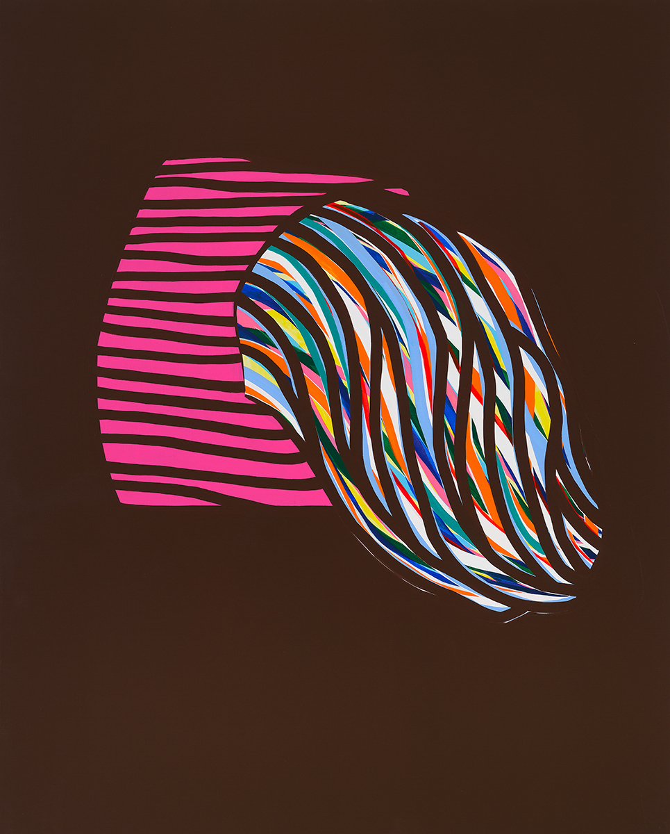 Soo Kyoung Lee, « H Chocolat », 2022, Acrylique sur toile, 162×130cm.