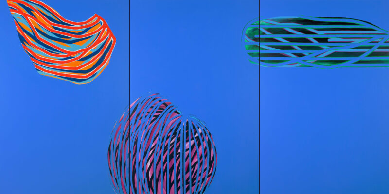 Soo Kyoung Lee, « KER Triptyque », 2015, Acrylique sur toile, Triptyque,195×390cm