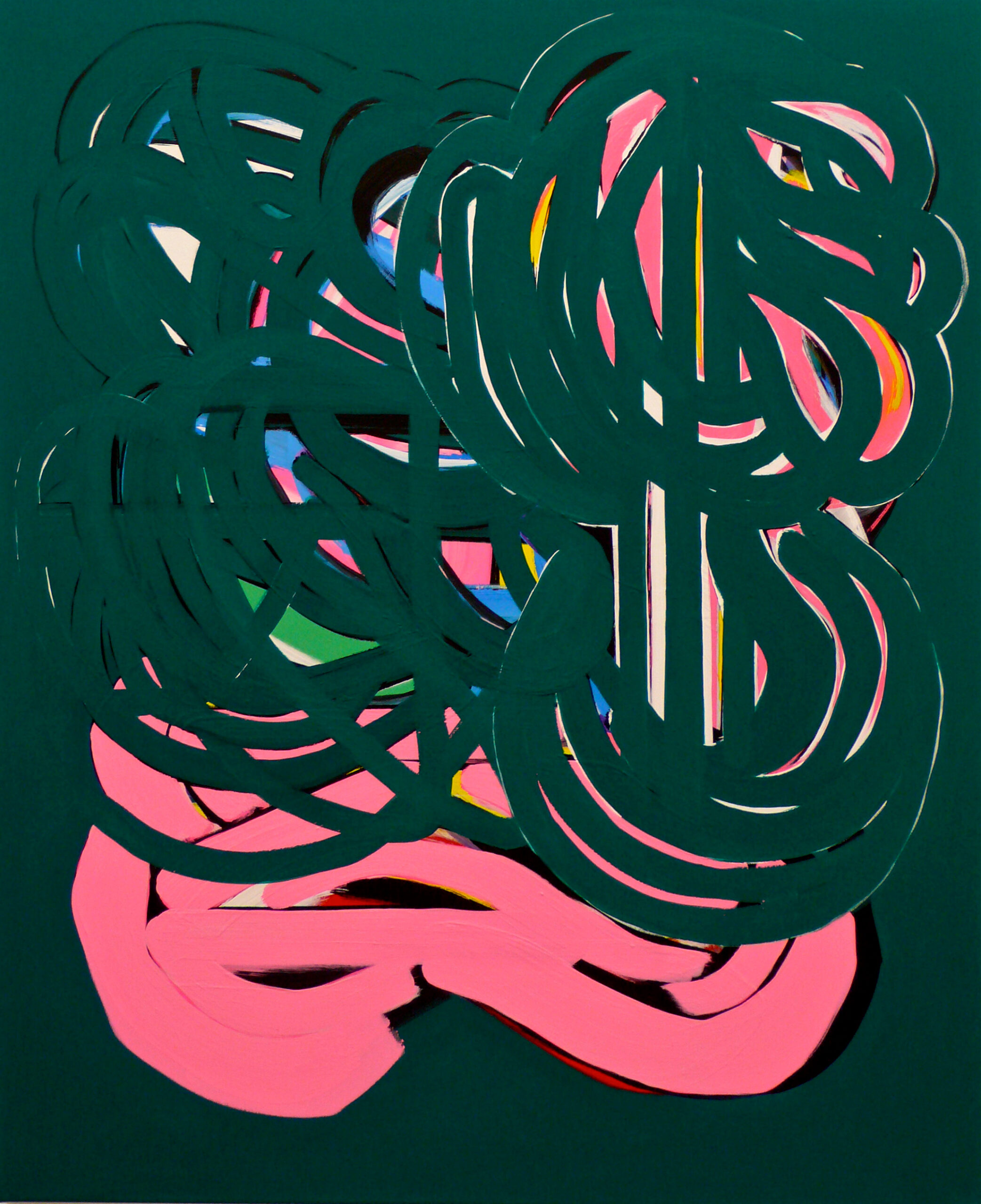 Soo Kyoung Lee, « MP », 2011, Acrylique sur toile, 110×90cm.