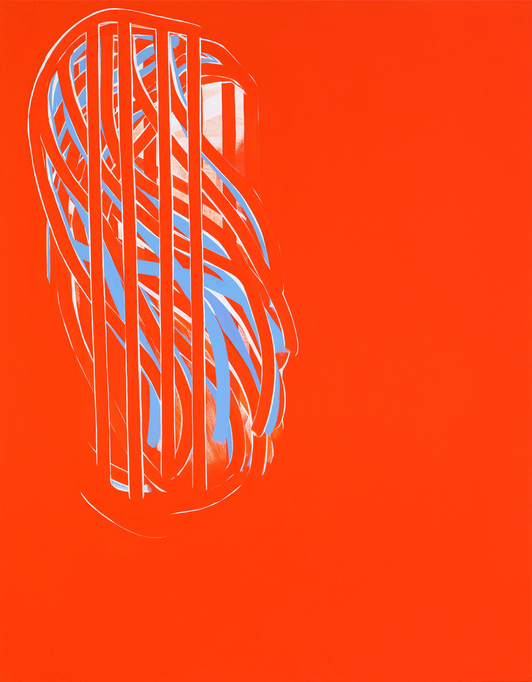 Soo Kyoung Lee, « Orange », 2013, Acrylique sur toile, 146×114cm.