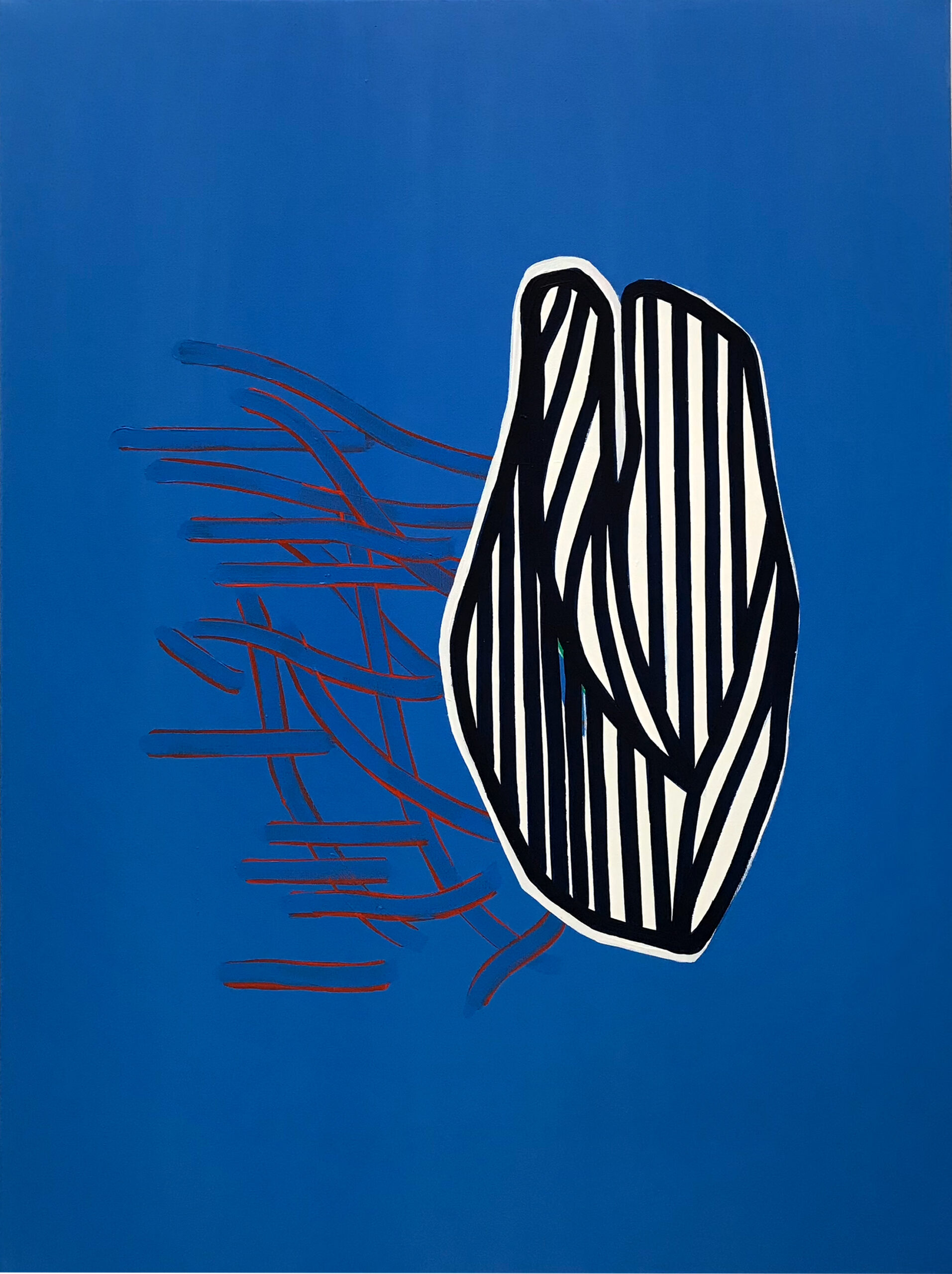 Soo Kyoung Lee, « PBR », 2019, Acrylique sur toile, 80×60cm.