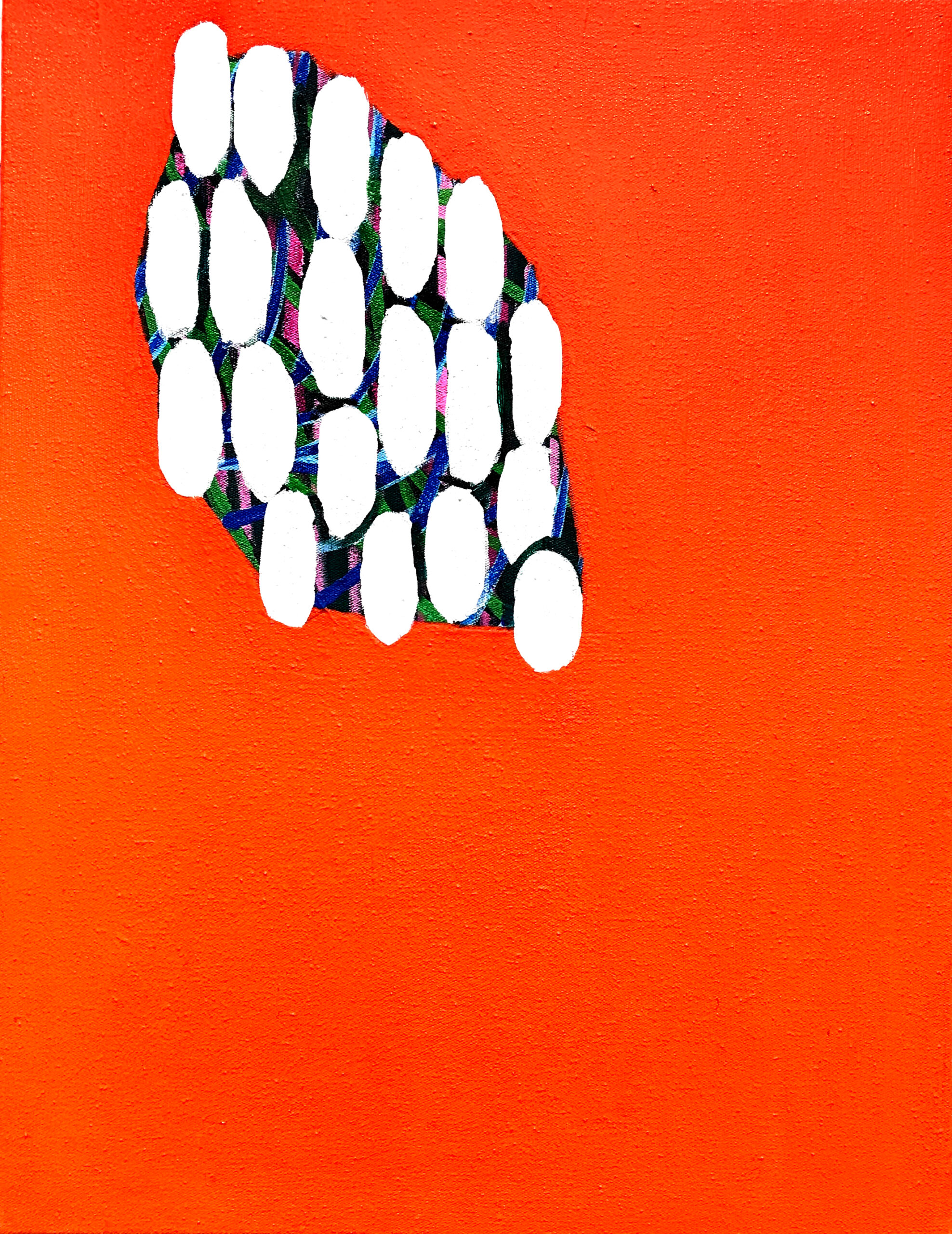 Soo Kyoung Lee, « POS », 2019, Acrylique sur toile, 35×27cm.