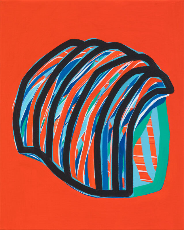 Soo Kyoung Lee, « Petit orange », 2014, Acrylique sur toile, 50×40cm
