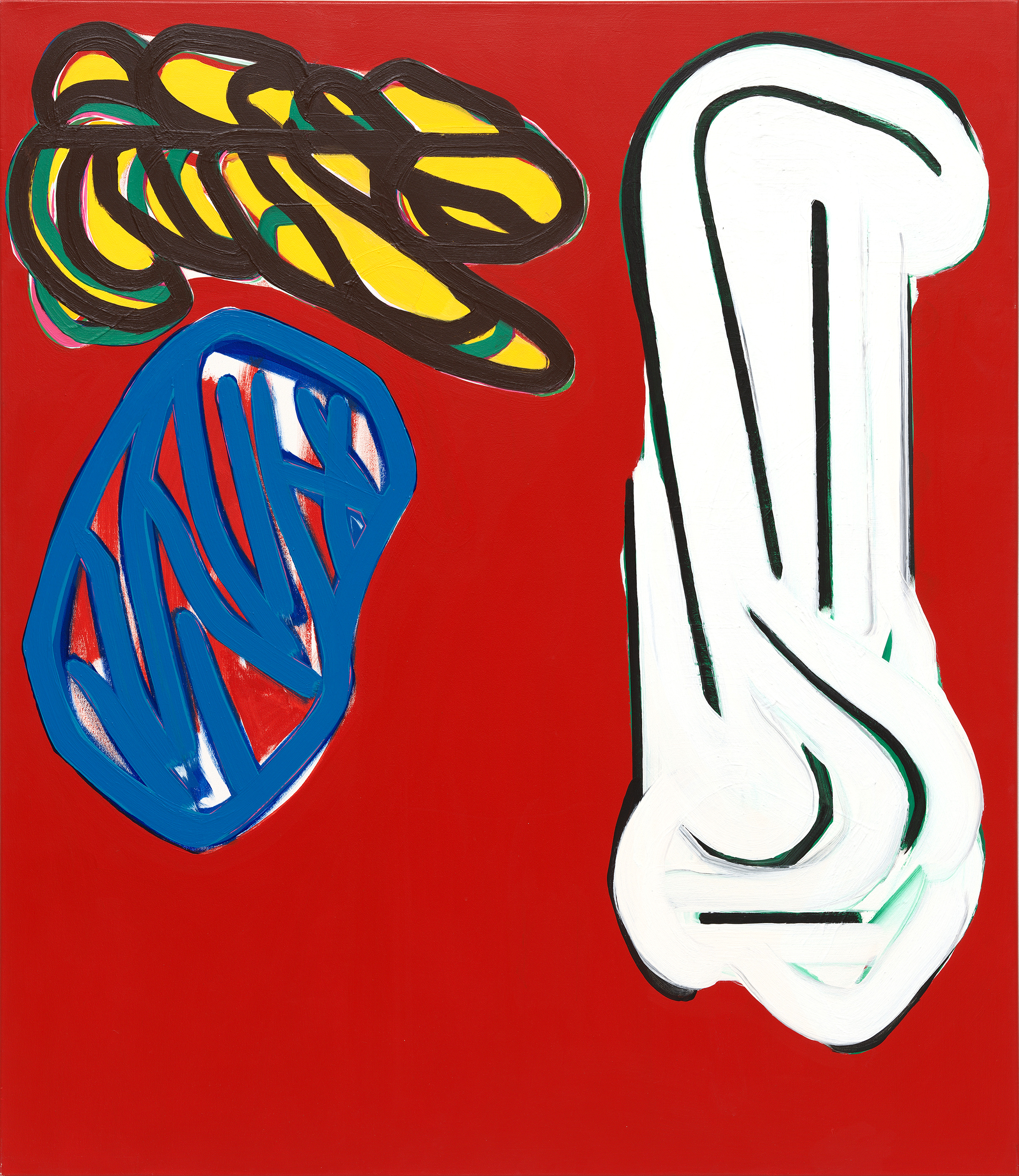 Soo Kyoung Lee, « Rouge CA », 2011, Acrylique sur toile, 150×130cm.