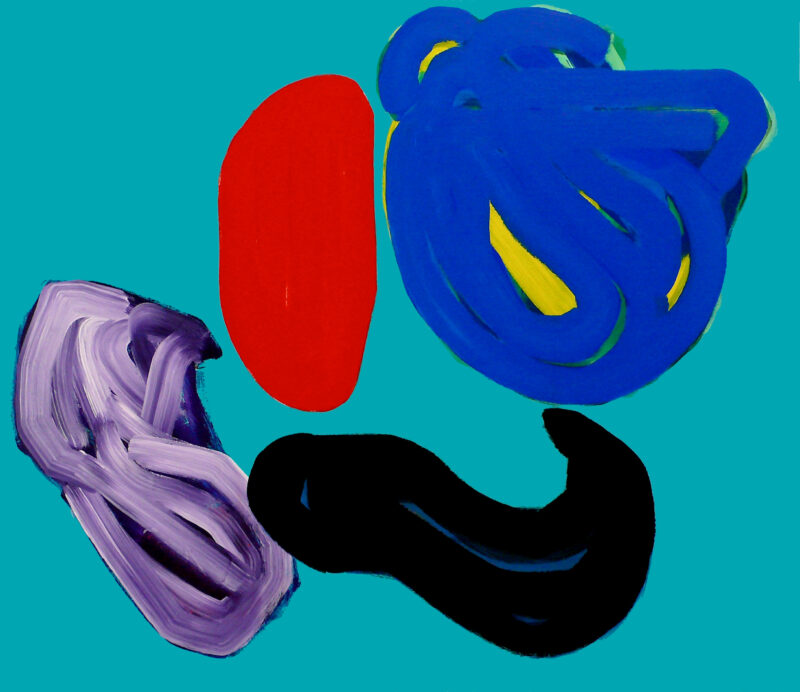 Soo Kyoung Lee, « Turquoise vert », 2009, Acrylique sur toile, 120×100cm