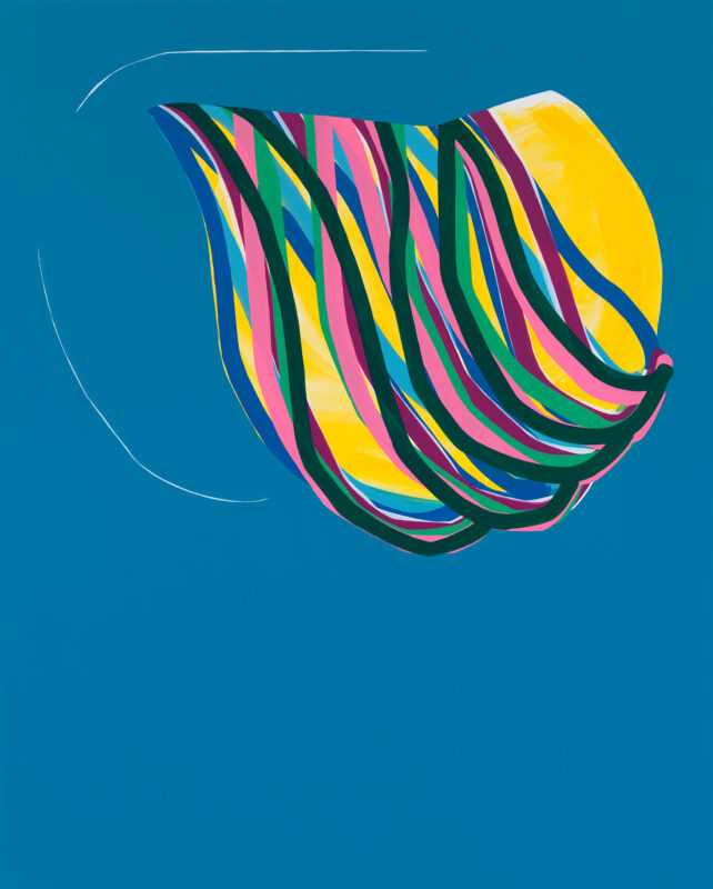 Soo Kyoung Lee, « Turquoise », 2014, Acrylique sur toile, 162×130cm