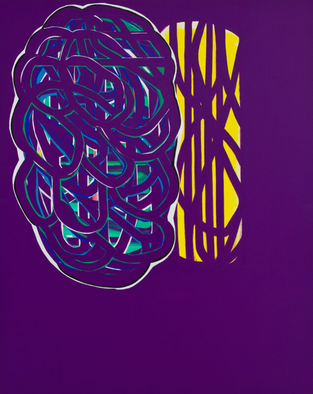 Soo Kyoung Lee, « Violet », 2012, Acrylique sur toile, 162×130cm