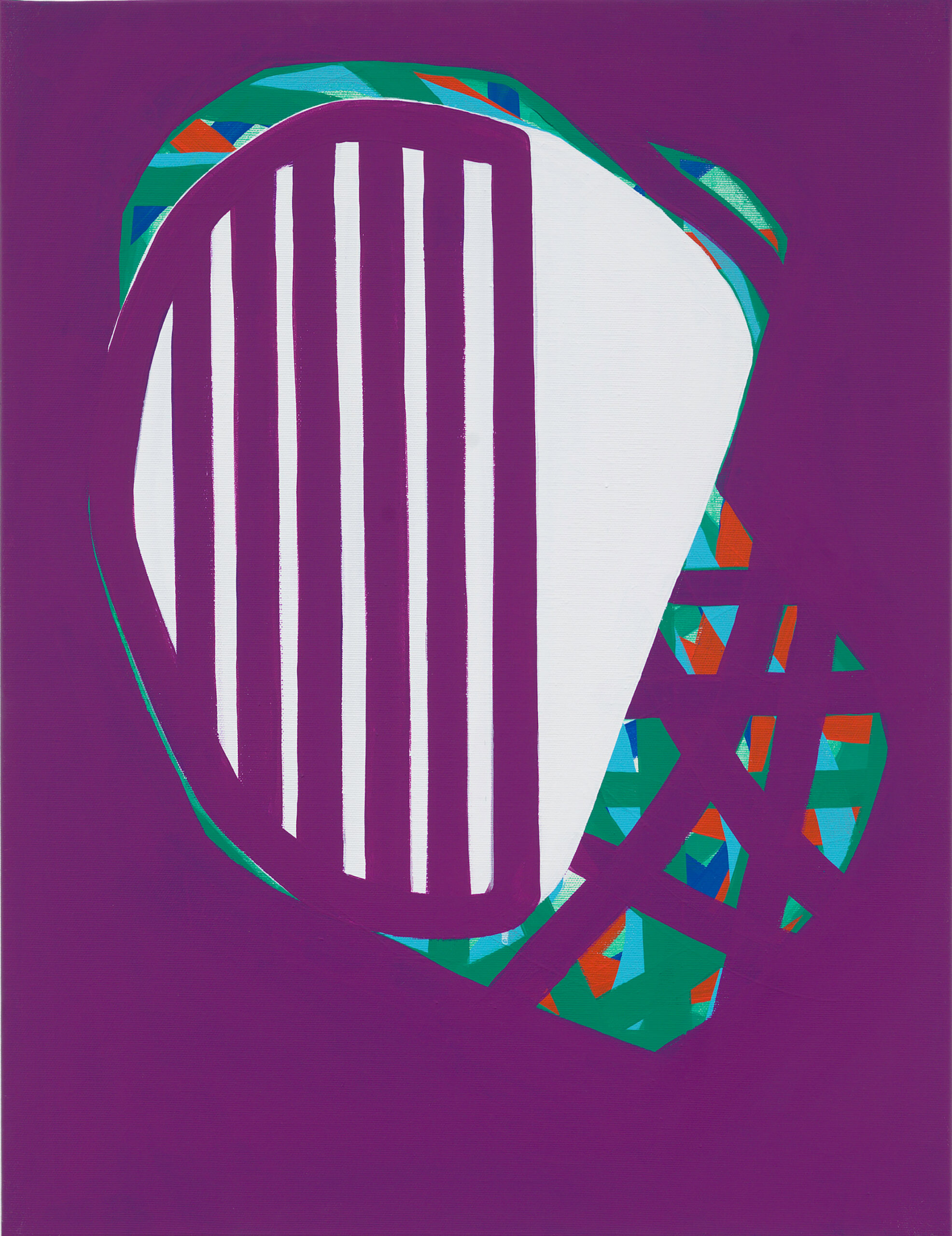 Soo Kyoung Lee, « Violet », 2014, Acrylique sur toile, 65×50cm.
