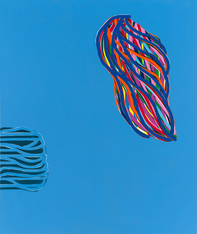 Soo Kyoung Lee, « BA Bleu clair 19 », 2019, Acrylique sur toile, 190×160cm
