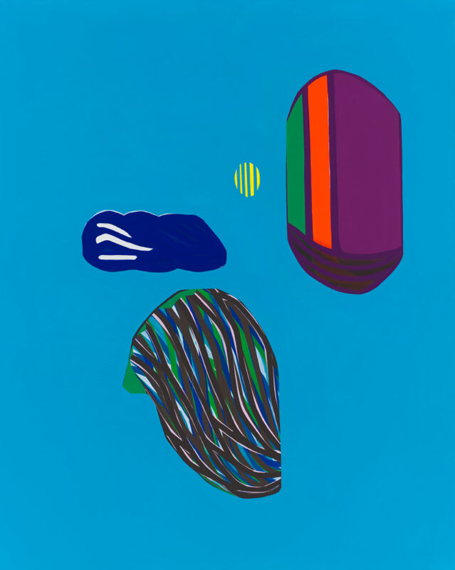 Soo Kyoung Lee, « BR Bleu ciel 23 », 2023, Acrylique sur toile, 200×160cm