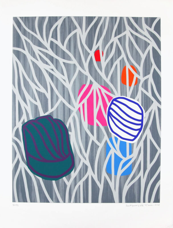 Soo Kyoung Lee, « H Lucirole 4 », 2023, Sérigraphie sur papier, 95.5×70cm
