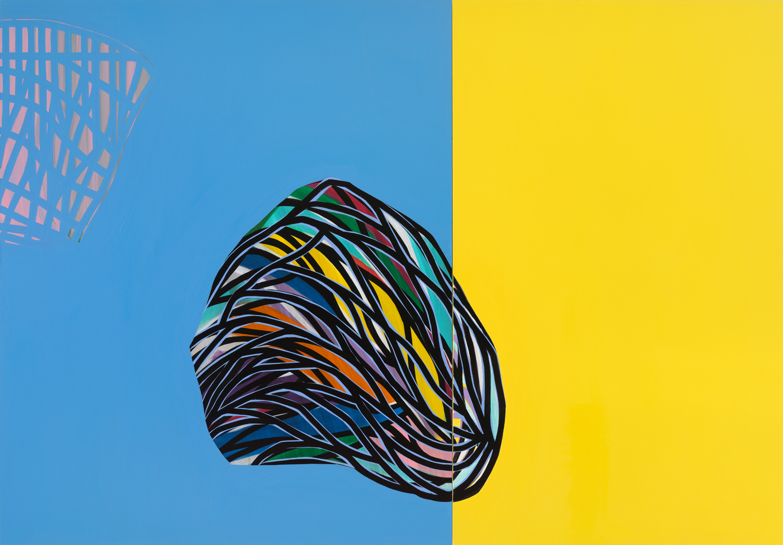 Soo Kyoung Lee, « HO BJ », 2021, Acrylique sur toile, 180×240cm.