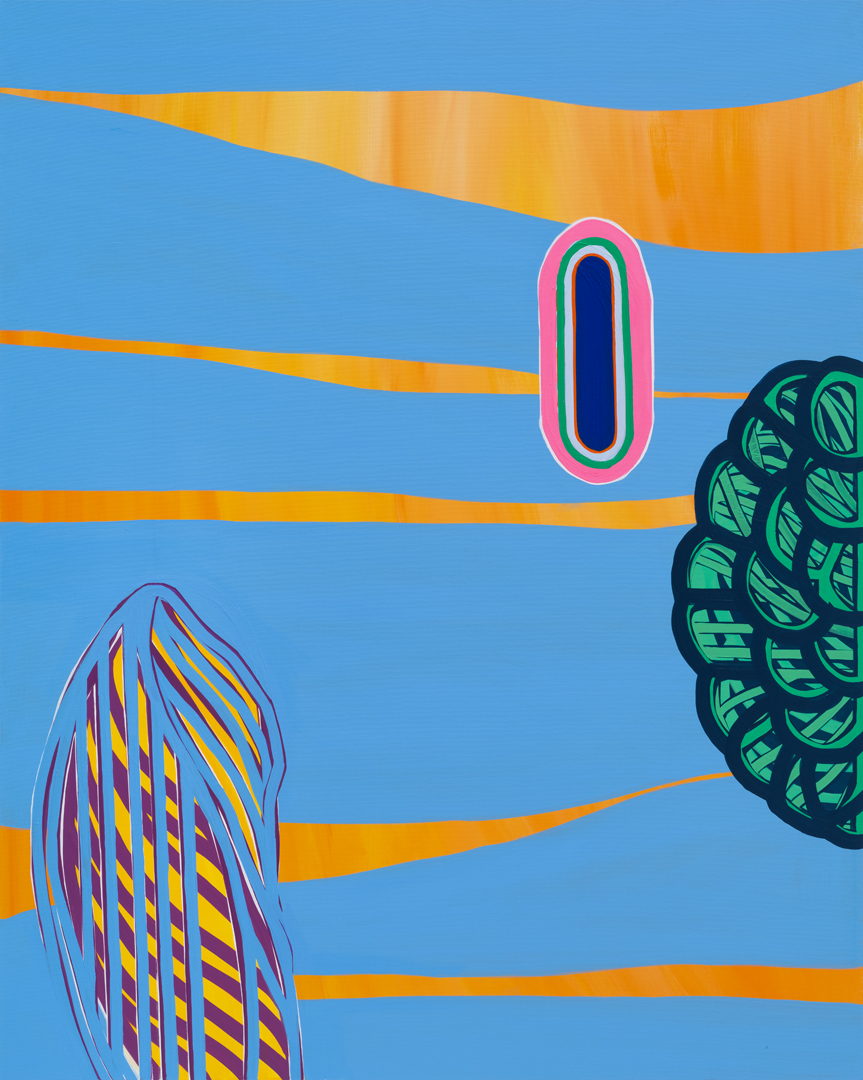 Soo Kyoung Lee, « S 24 Bleu », 2024, Acrylique sur toile, 162×130cm.