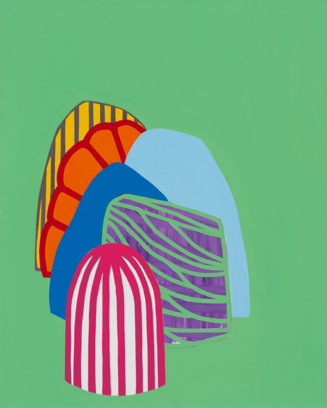 Soo Kyoung Lee, « S Vert printemps S », 2022, Acrylique sur toile, 91×73cm