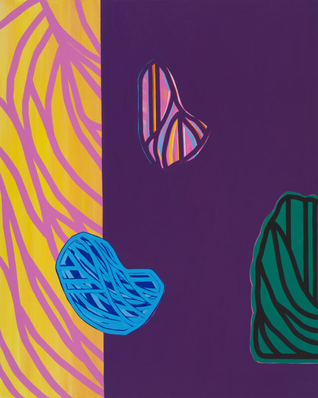 Soo Kyoung Lee, « S24100 J Violet », 2024, Acrylique sur toile, 162×130cm