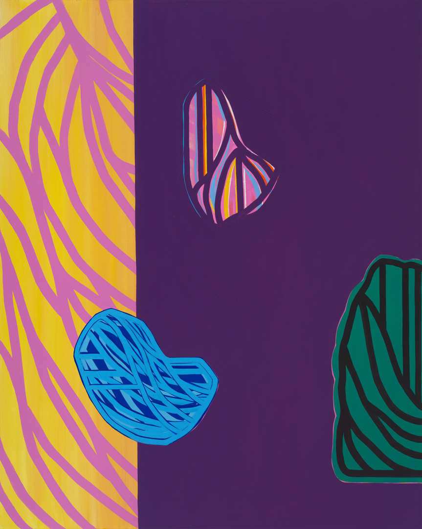 Soo Kyoung Lee, « S24100 J Violet », 2024, Acrylique sur toile, 162×130cm.