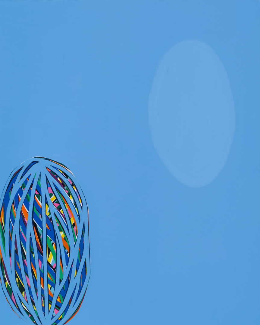 Soo Kyoung Lee, « S24100 bleu pâle », 2024, Acrylique sur toile, 162×130cm.