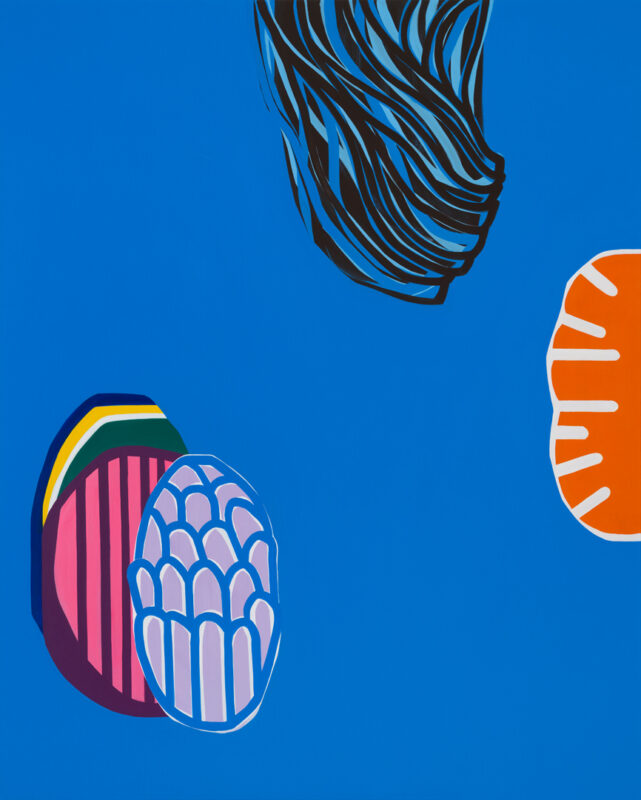 Soo Kyoung Lee, « S25 Grand bleu », 2025, Acrylique sur toile, 200×160cm