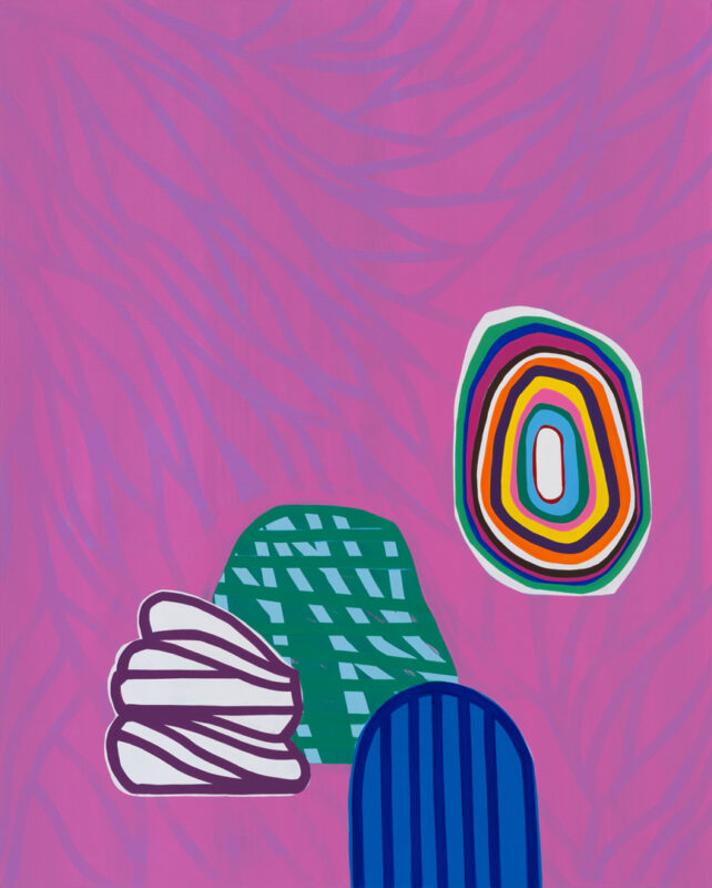 Soo Kyoung Lee, « S25100 Rose », 2025, Acrylique sur toile, 162×130cm