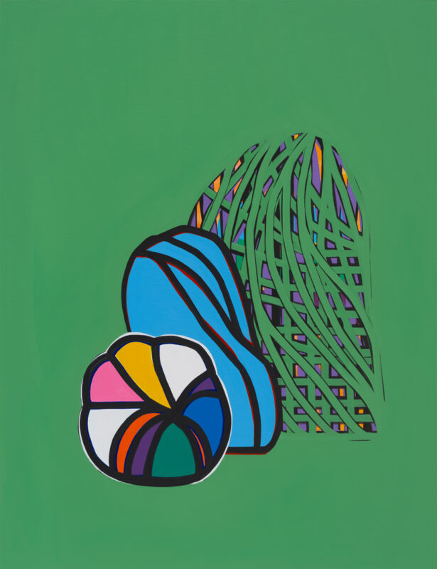 Soo Kyoung Lee, « S25100 Vert olive », 2025, Acrylique sur toile, 162×130cm