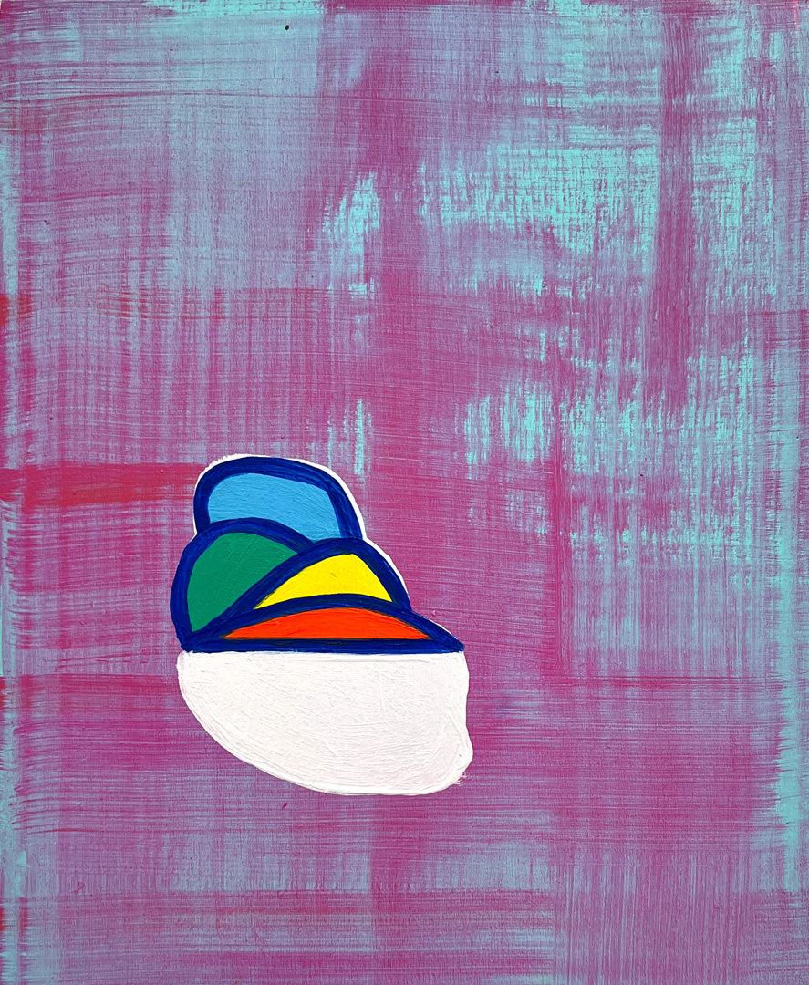 Soo Kyoung Lee, « BA25 B1 », 2025, Acrylique sur toile, 27×22cm.