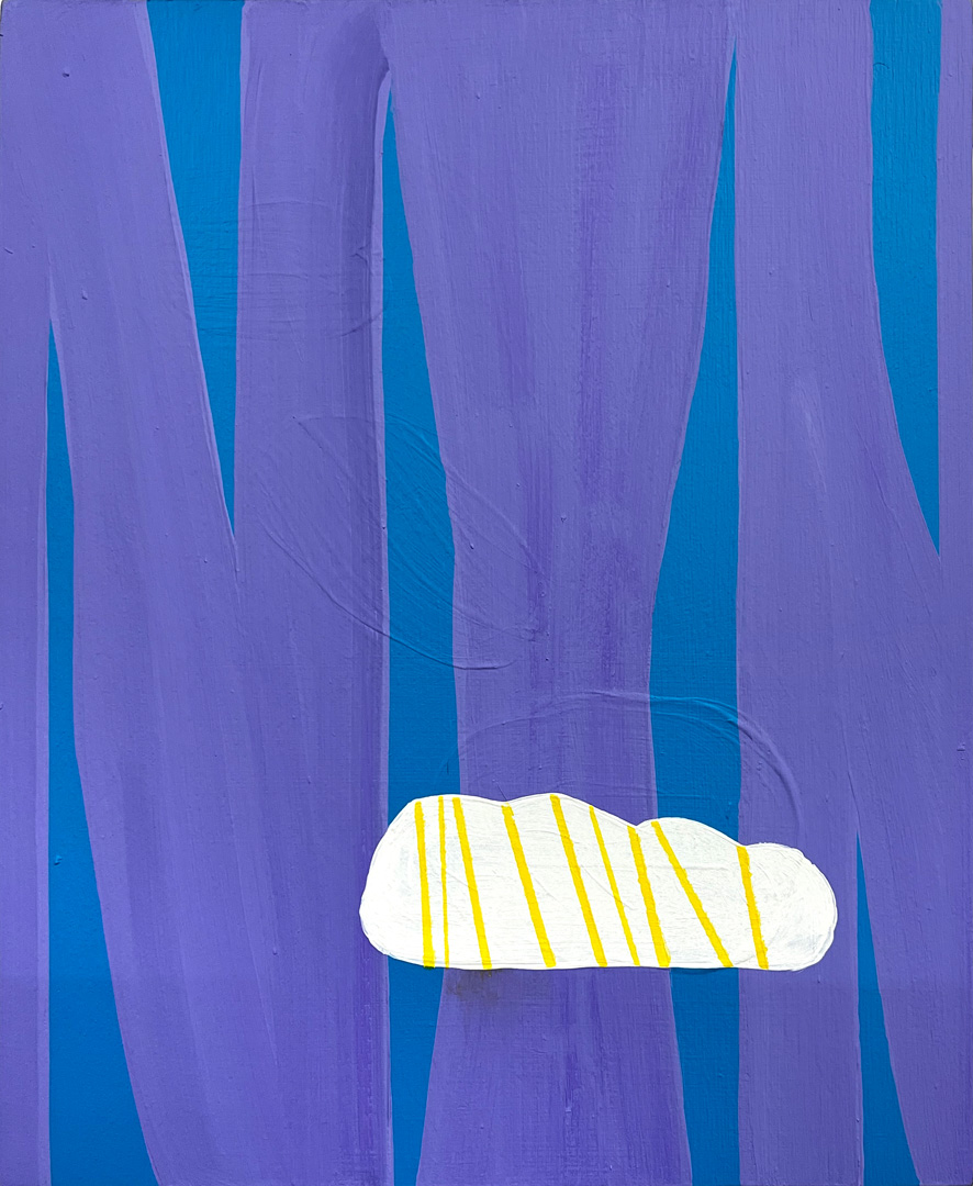 Soo Kyoung Lee, « BA25 B3 », 2025, Acrylique sur toile, 27×22cm.