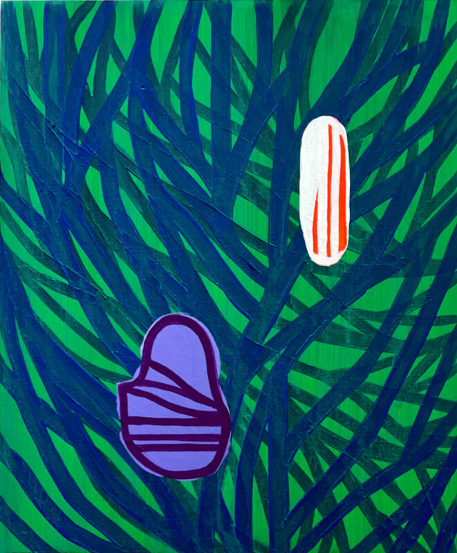 Soo Kyoung Lee, « BA25 B4 », 2025, Acrylique sur toile, 27×22cm