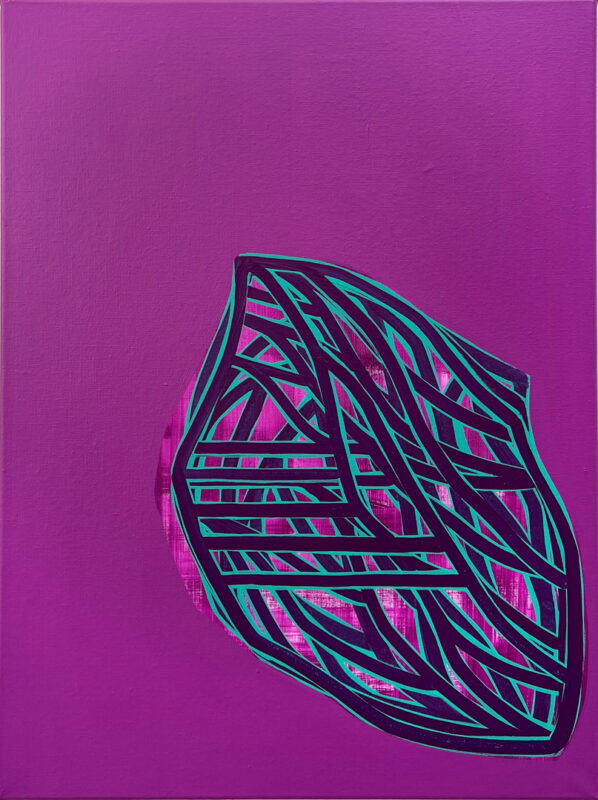 Soo Kyoung Lee, « BR24PV1 », 2024, Acrylique sur toile, 80×60cm
