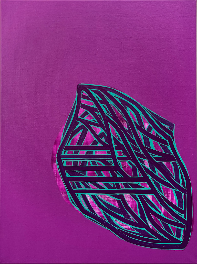 Soo Kyoung Lee, « BR24PV1 », 2024, Acrylique sur toile, 80×60cm.